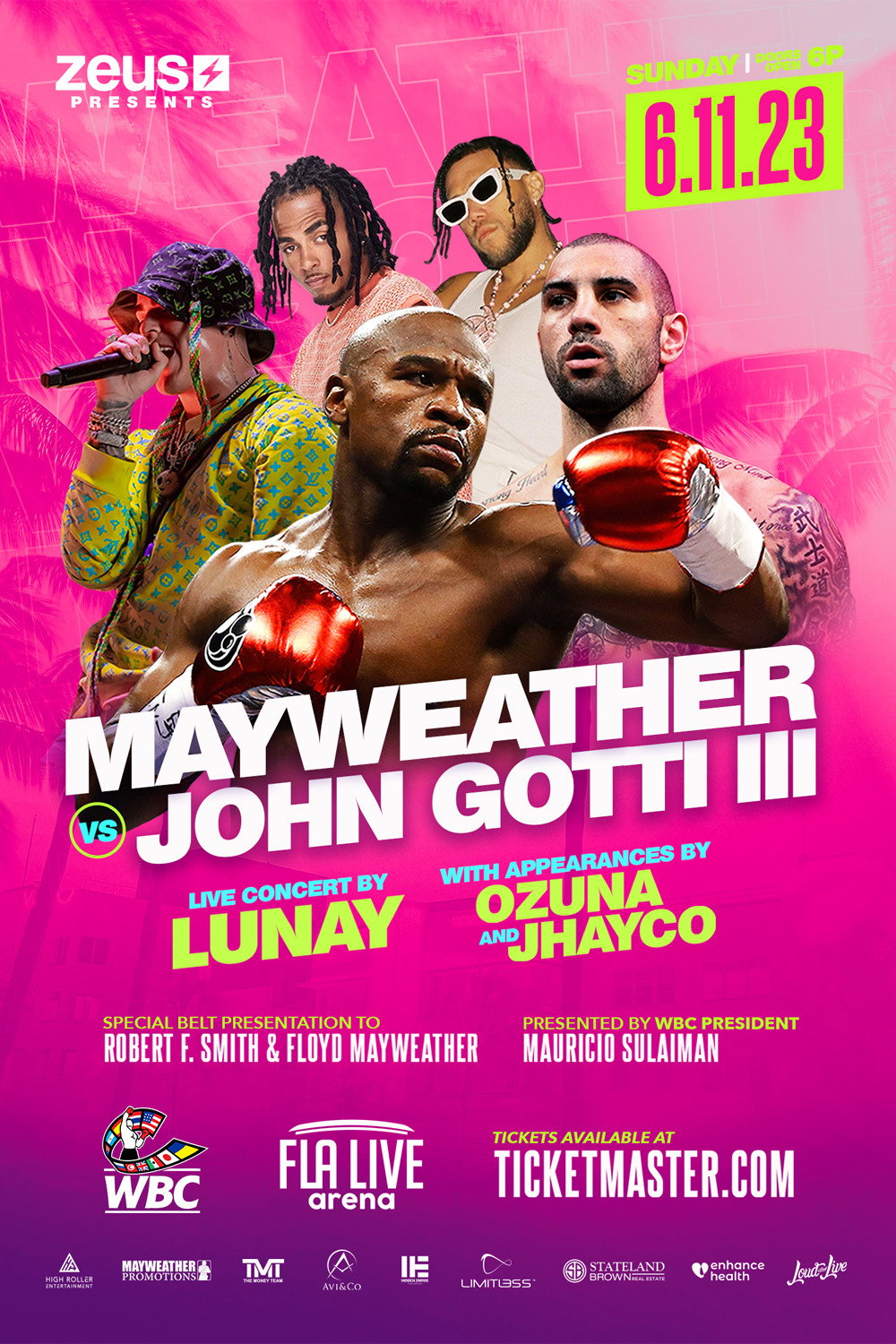 Floyd Mayweather Jr. vs. John Gotti III (2023) poster