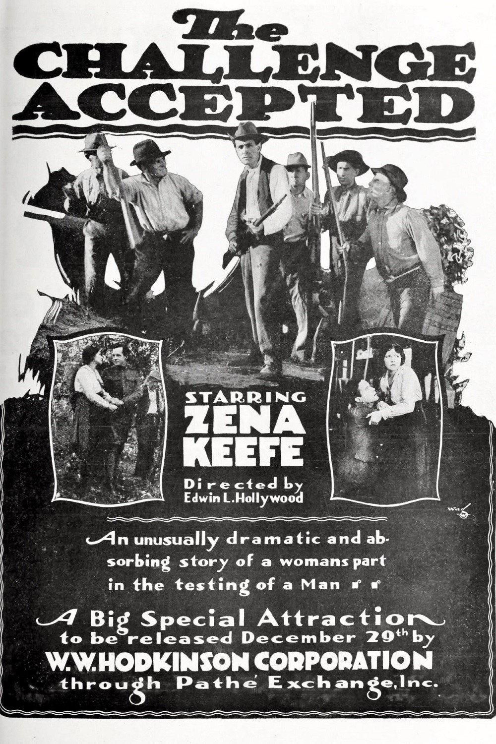 The Challenge Accepted (1918) poster