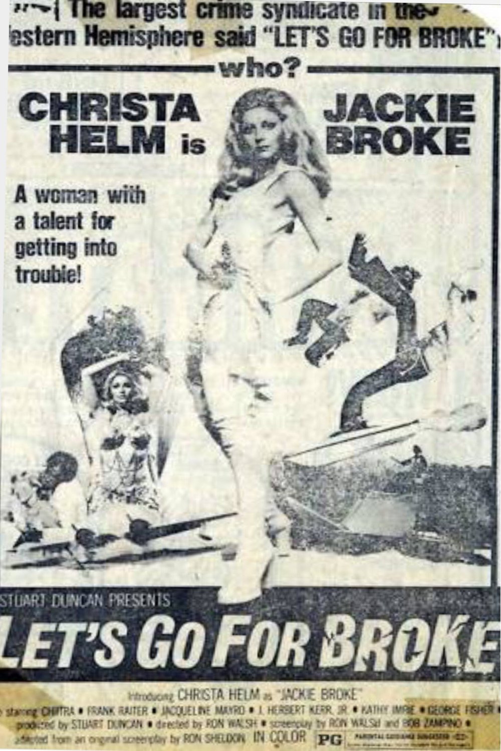 Let's Go for Broke (1974) poster