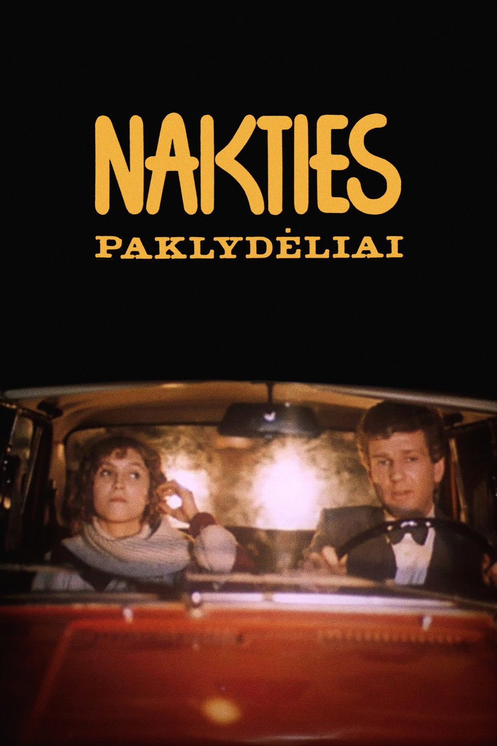 Nakties paklydėliai (1986) poster