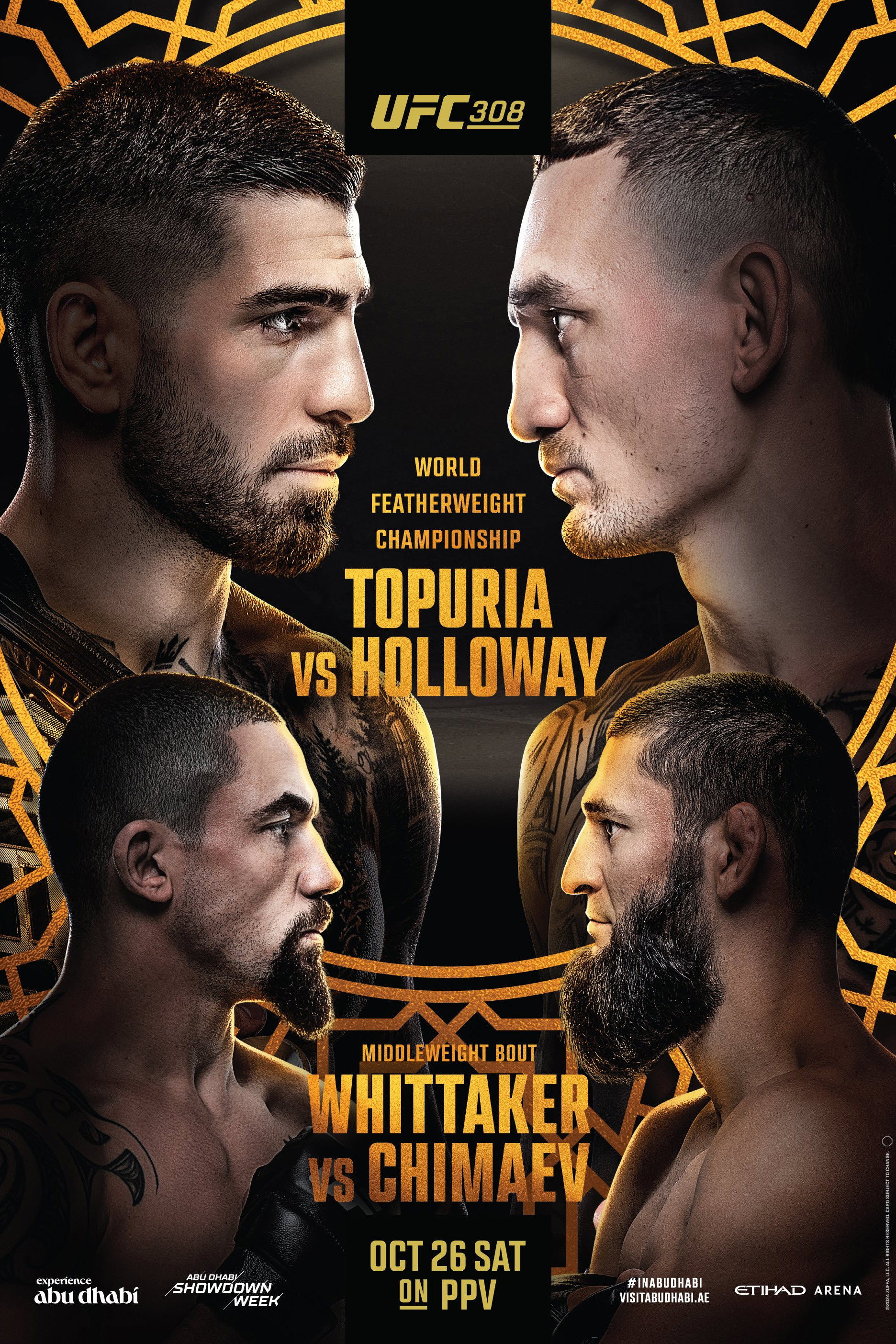 UFC 308: Topuria vs. Holloway (2024) poster
