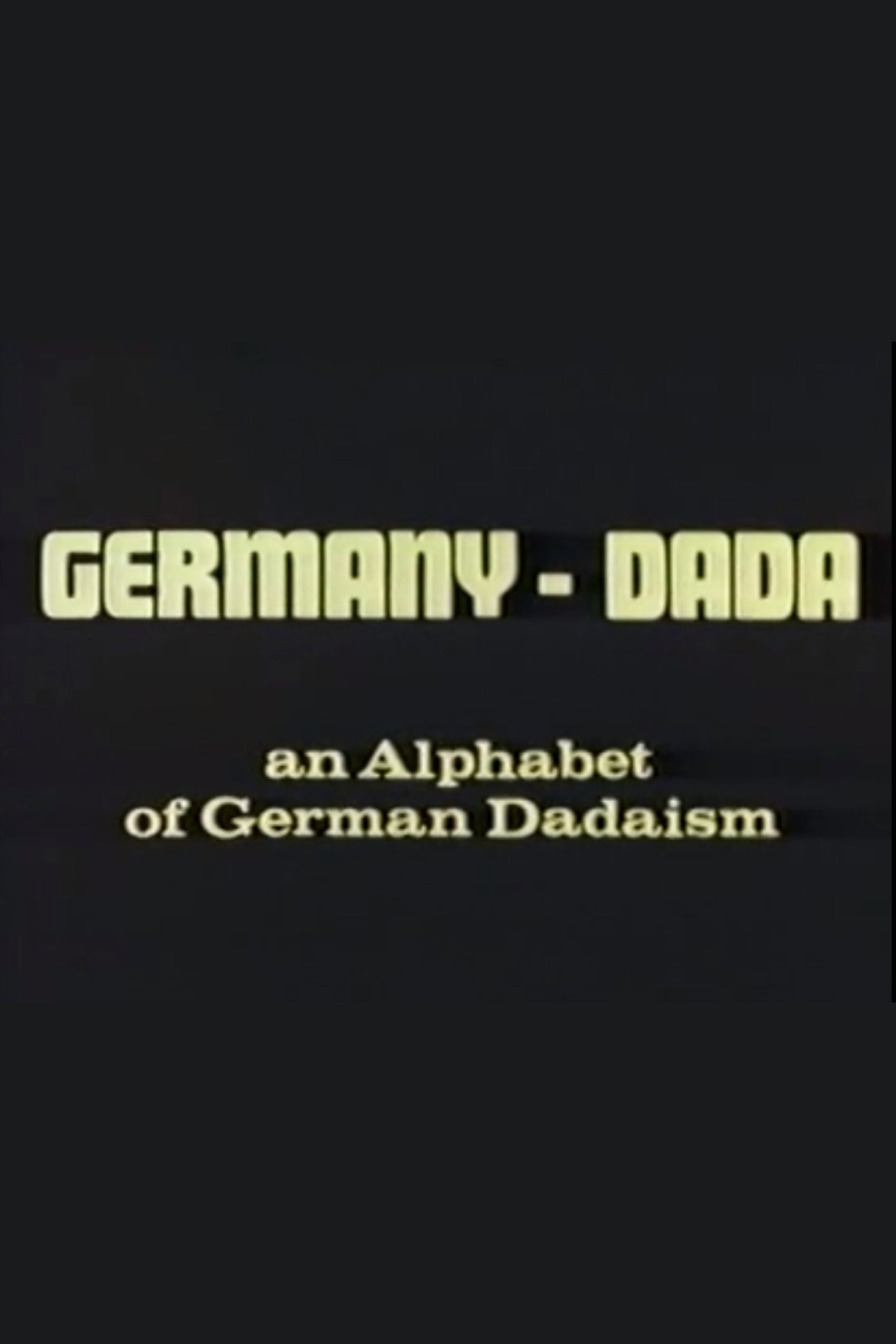 Germany Dada (1969) poster
