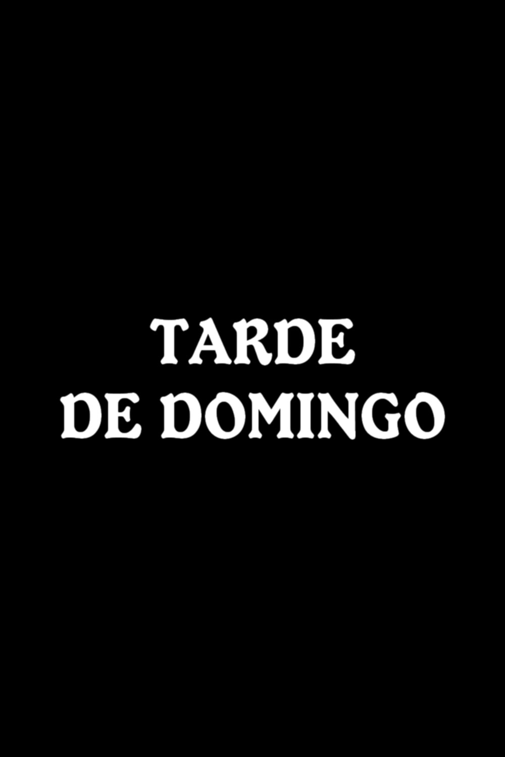Tarde de domingo (1960) poster