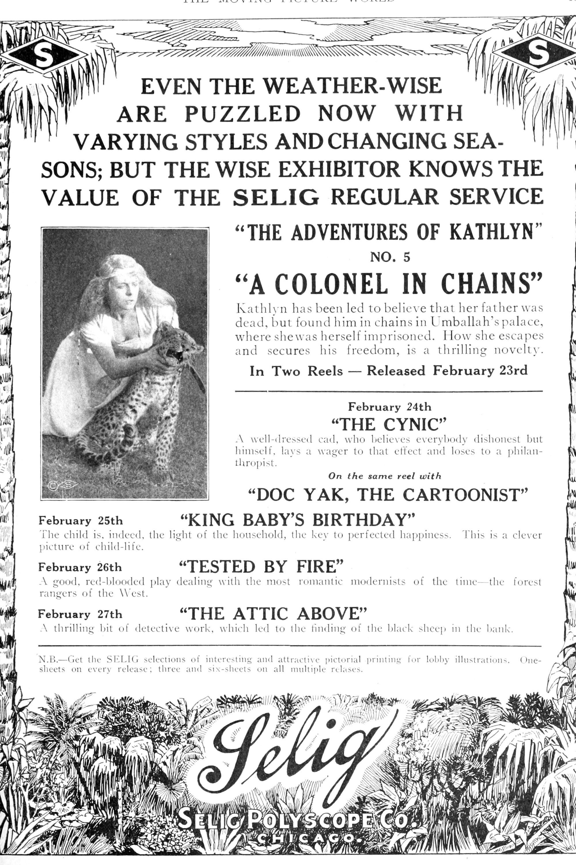 A Colonel in Chains (1914) poster