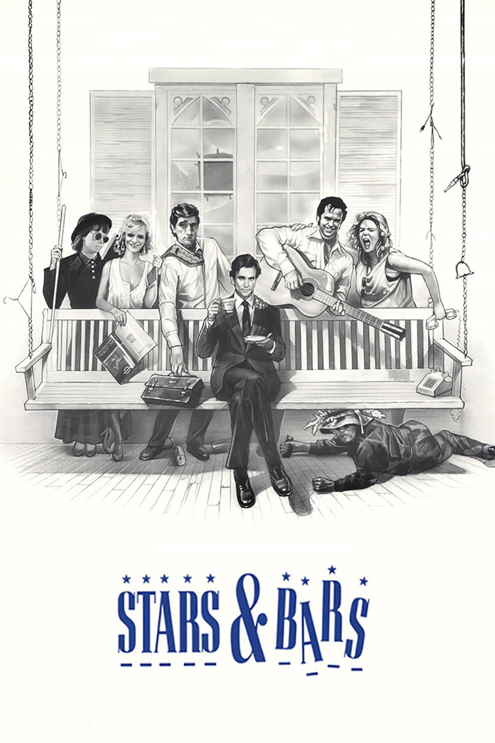 Stars & Bars (1988) poster