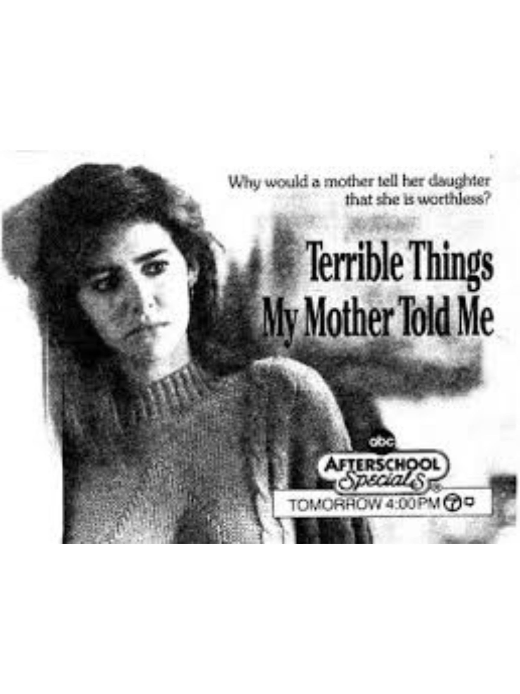 Terrible Things My Mother Told Me (1988) poster