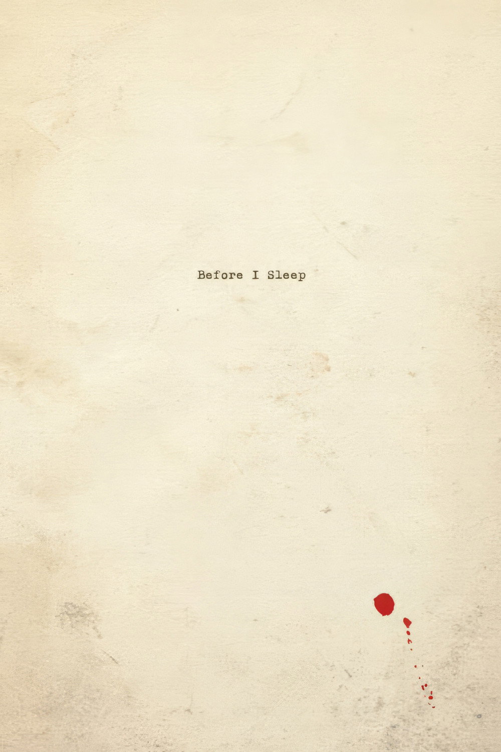 Before I Sleep (2013) poster