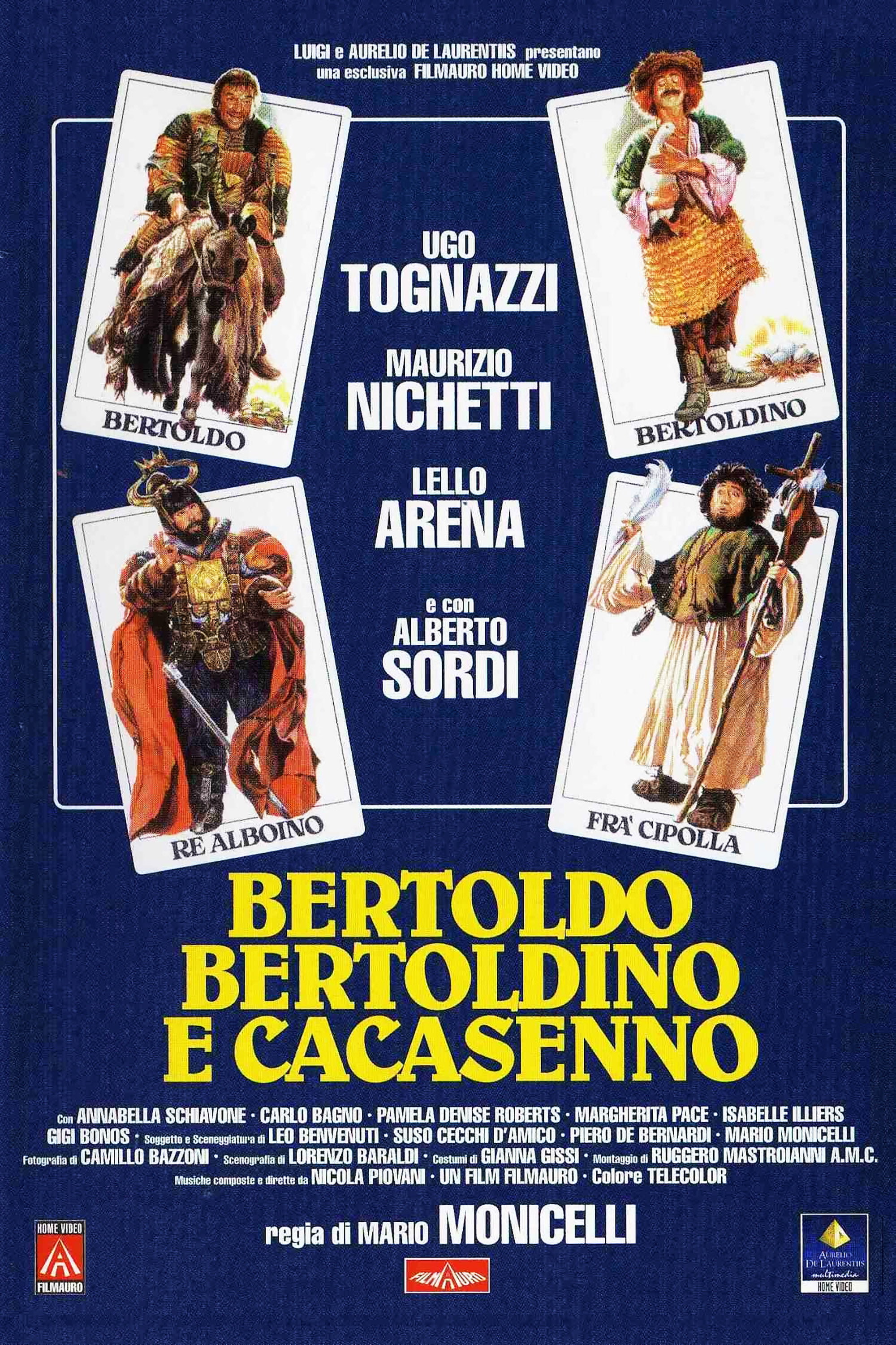Bertoldo, Bertoldino, and Cacasenno (1984) poster