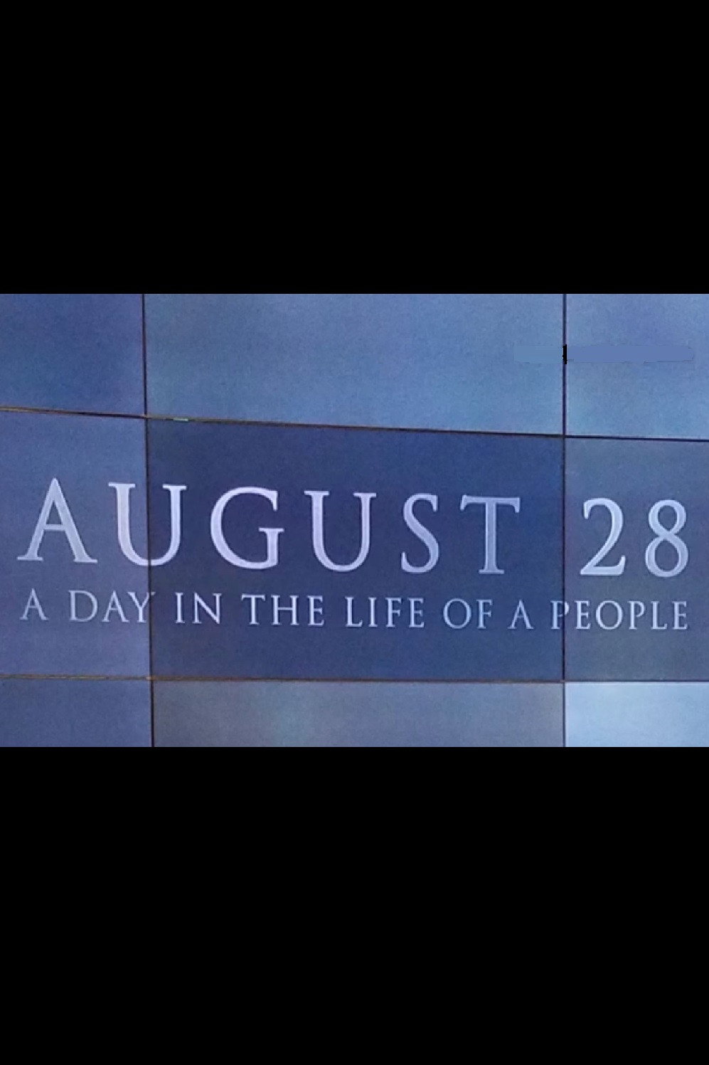 August 28: A Day in the Life of a People (2017) poster