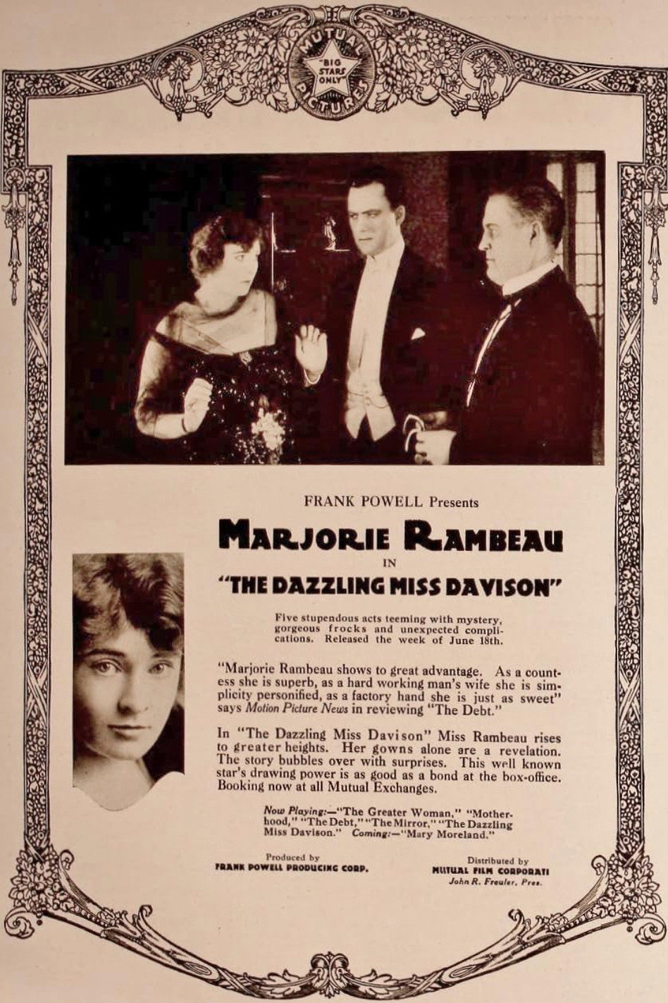 The Dazzling Miss Davison (1917) poster
