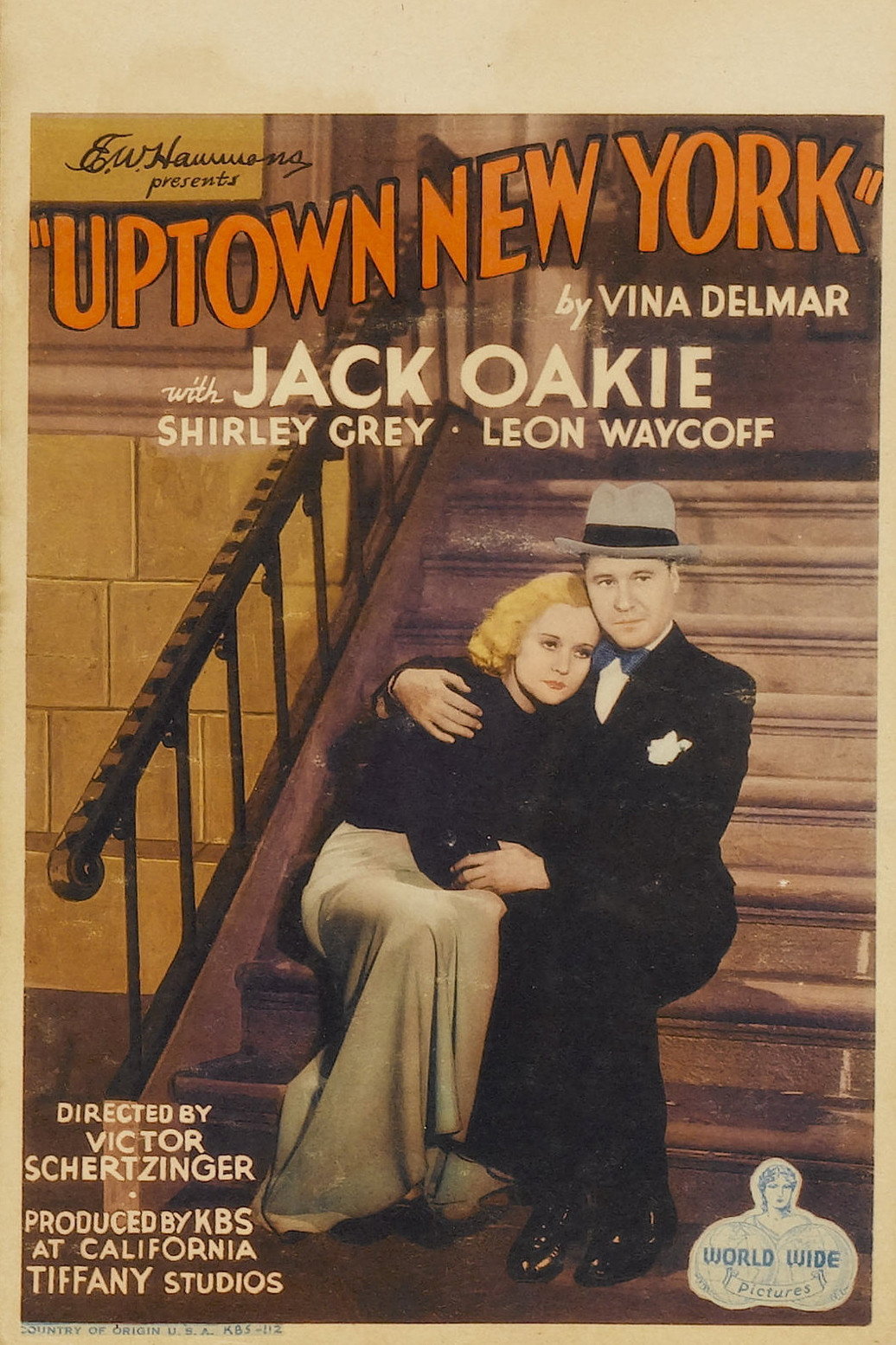 Uptown New York (1932) poster