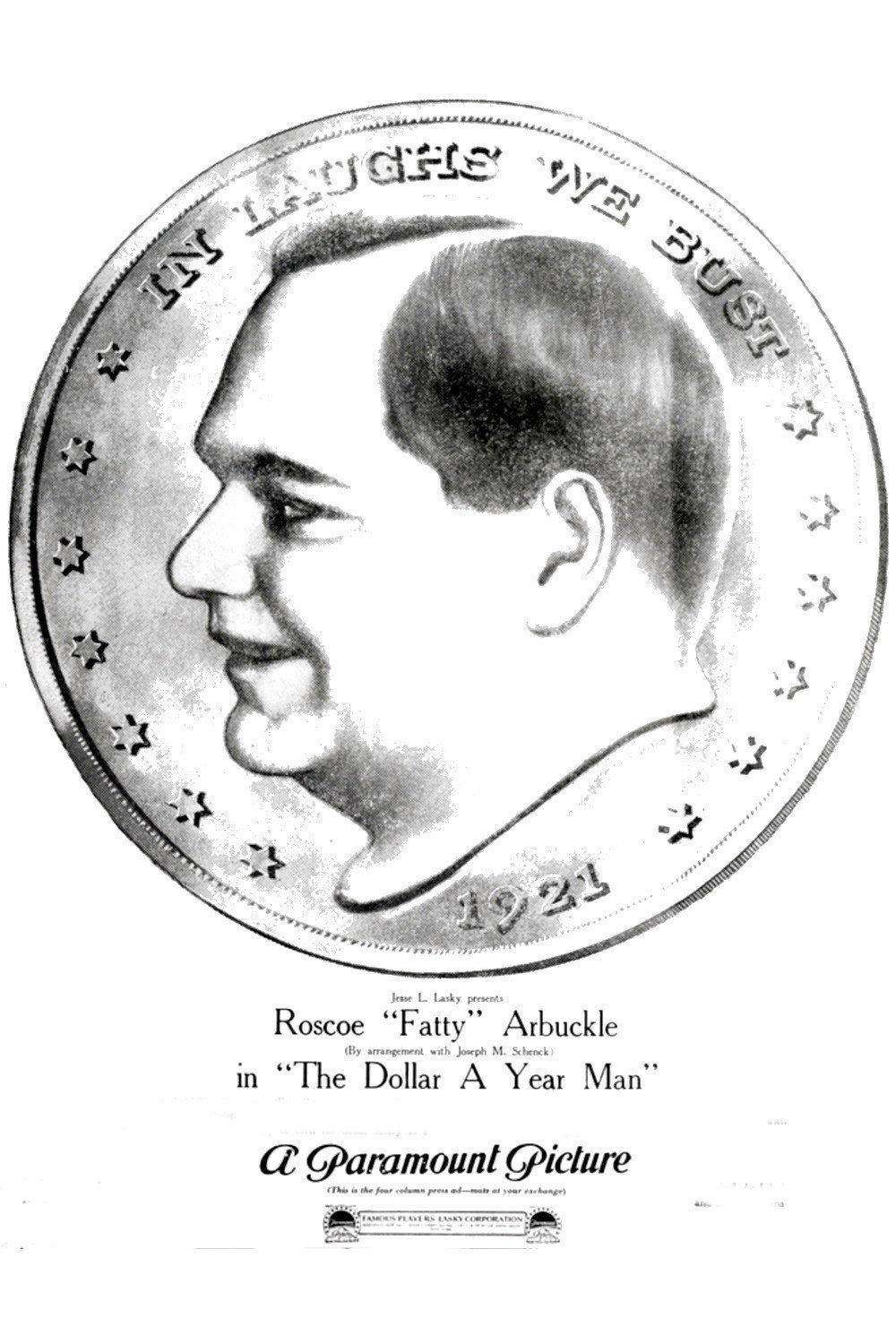 The Dollar-a-Year Man (1921) poster