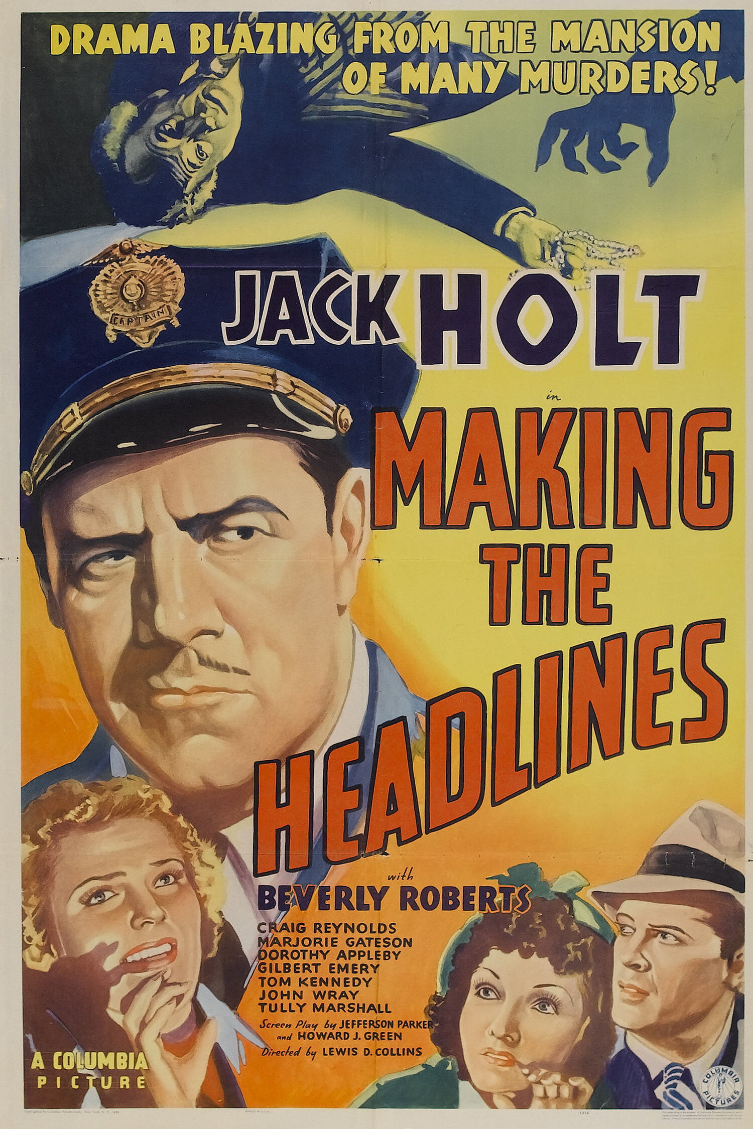Making the Headlines (1938) poster