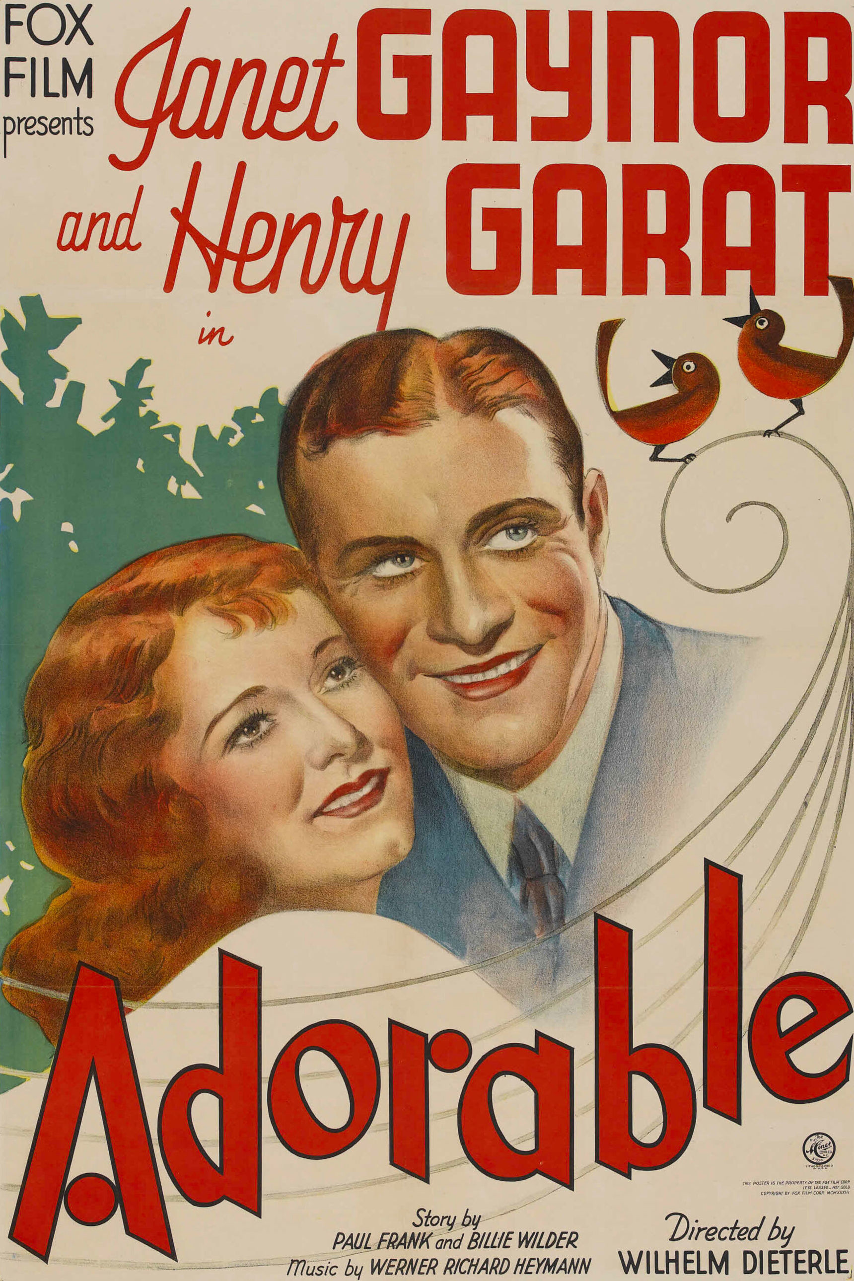Adorable (1933) poster