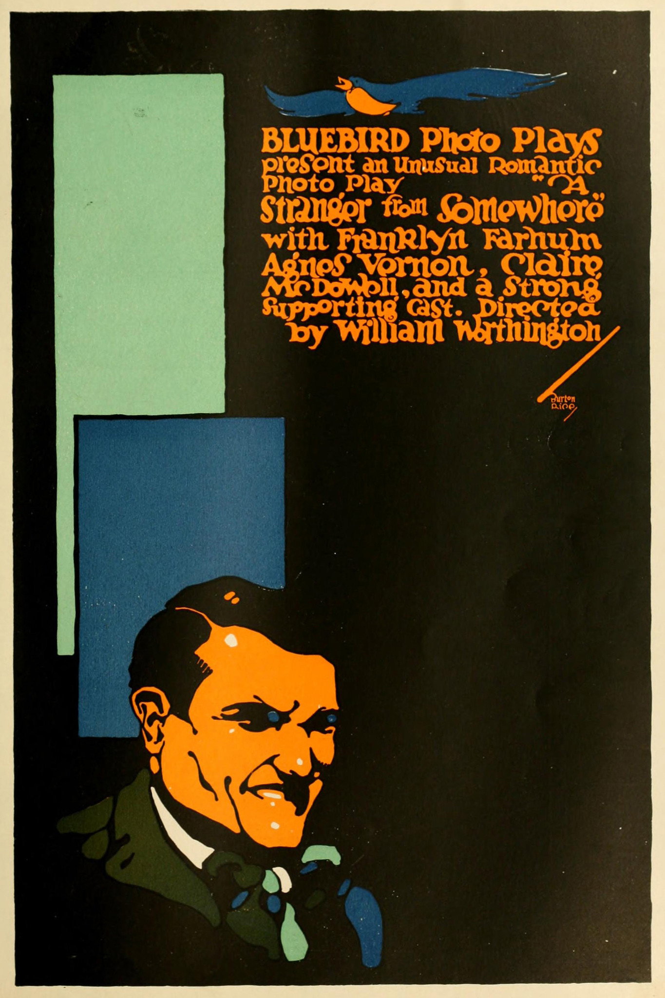 A Stranger from Somewhere (1916) poster