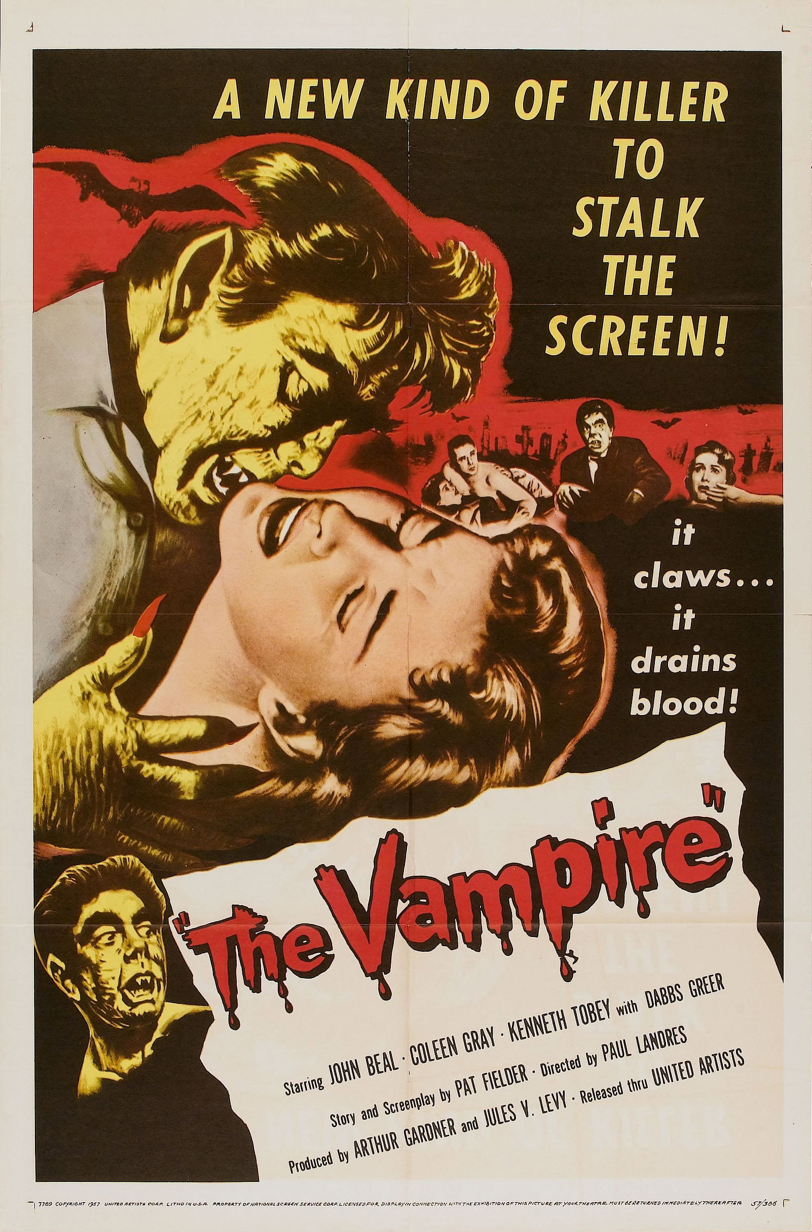 The Vampire (1957) poster