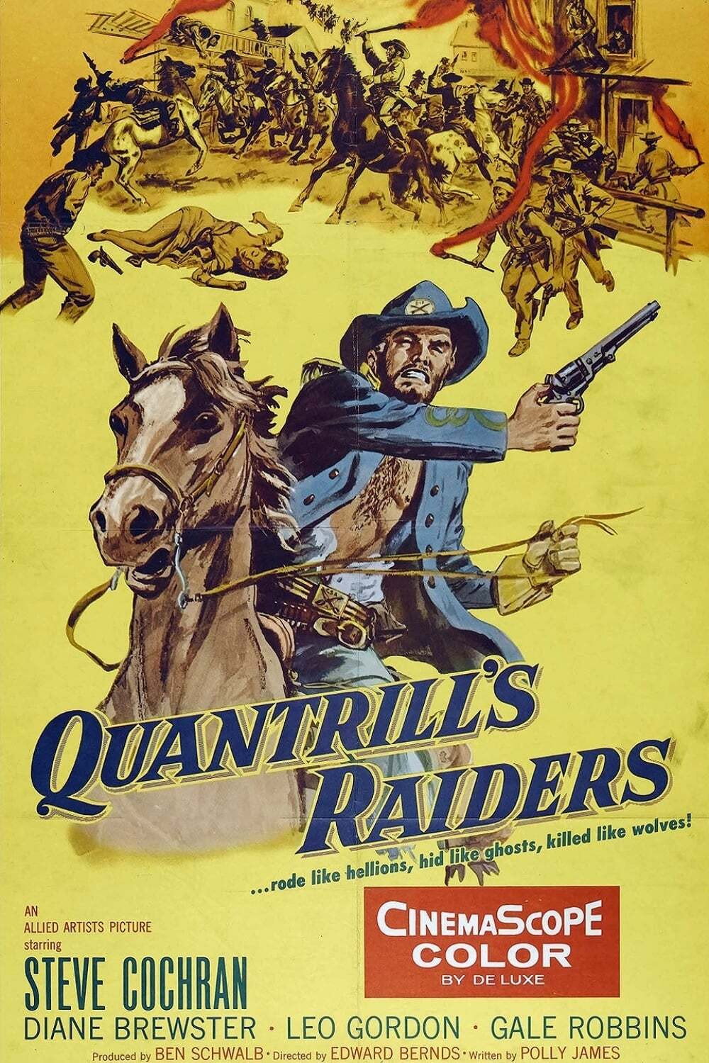Quantrill's Raiders (1958) poster