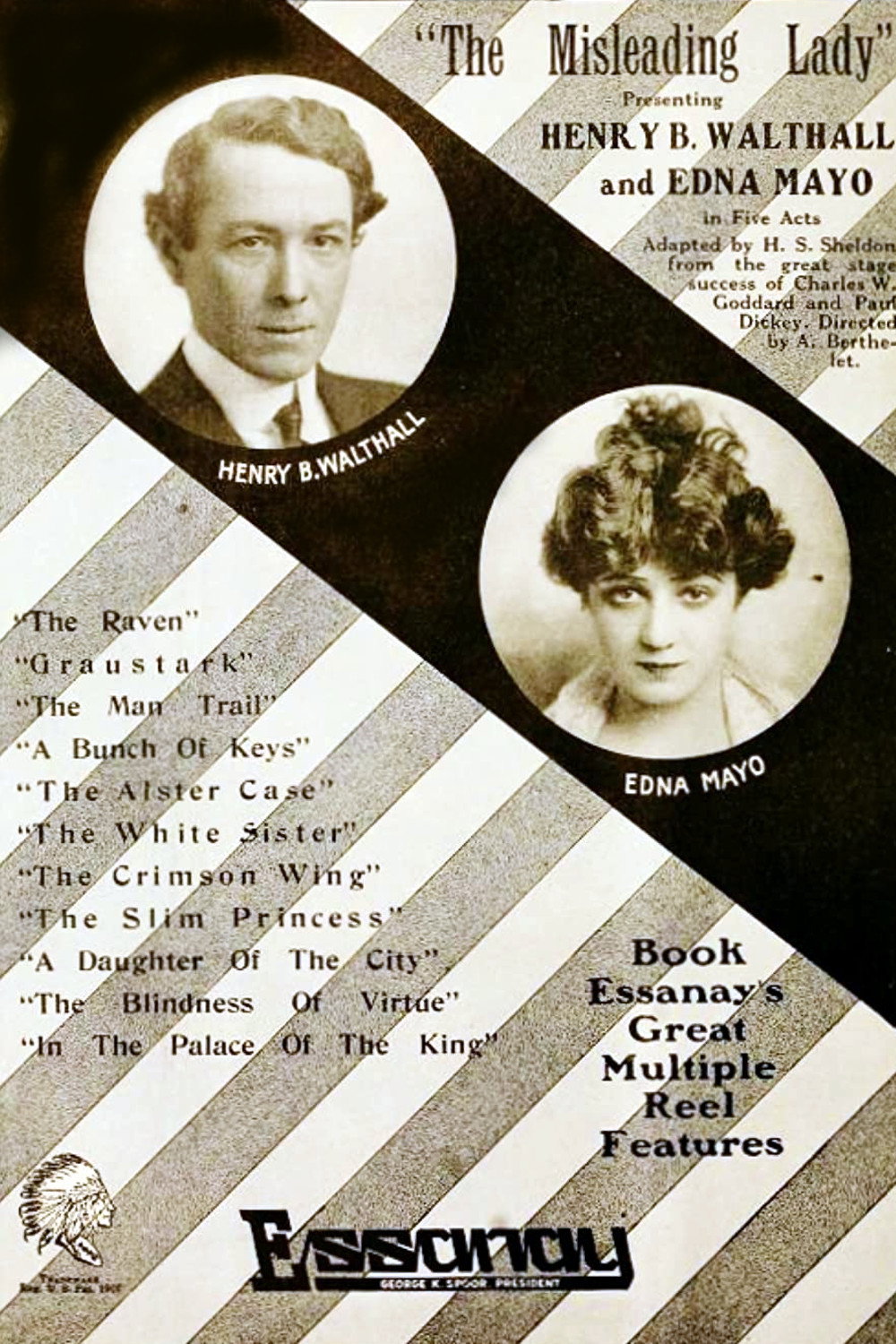 The Misleading Lady (1916) poster