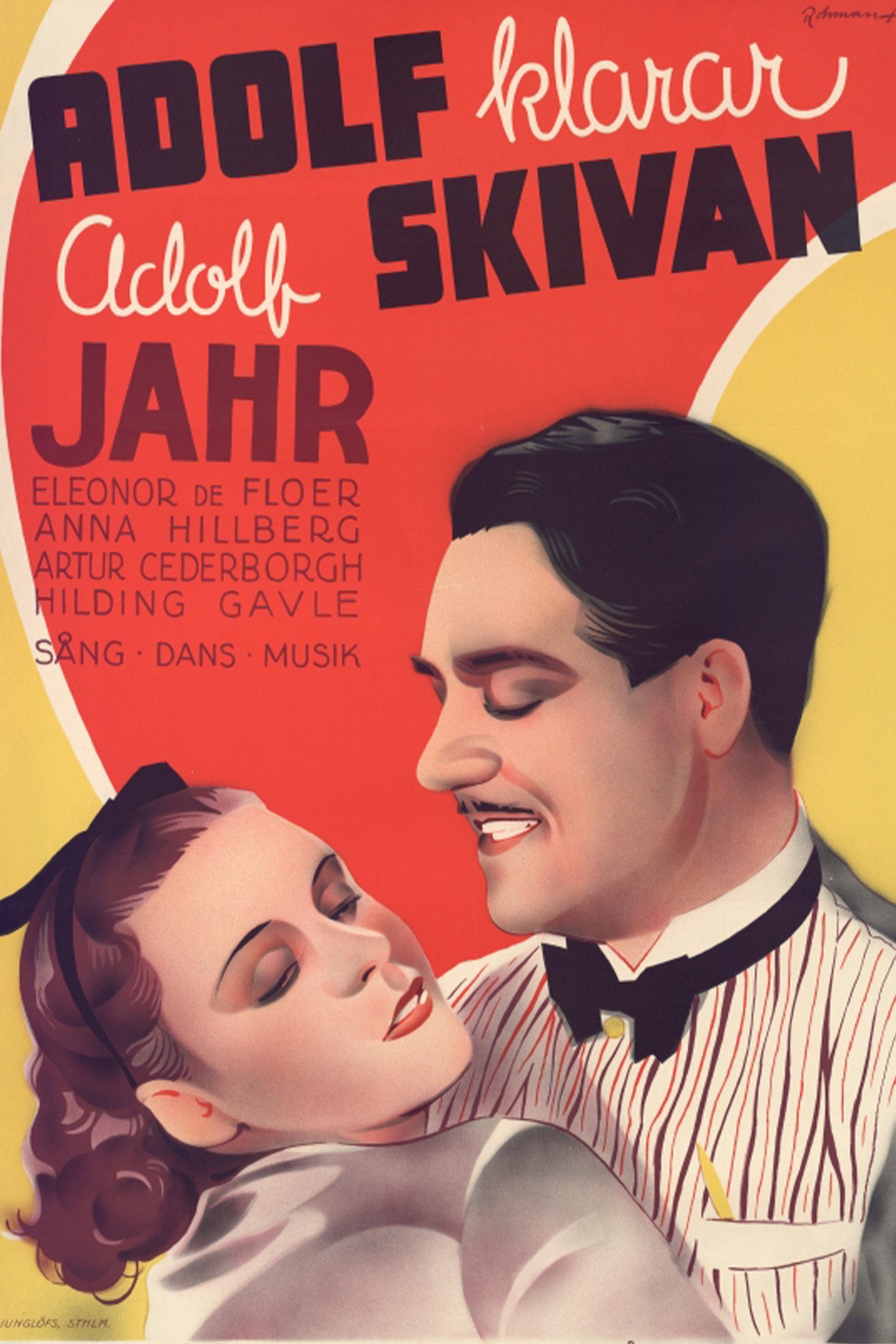 Adolf klarar skivan (1938) poster