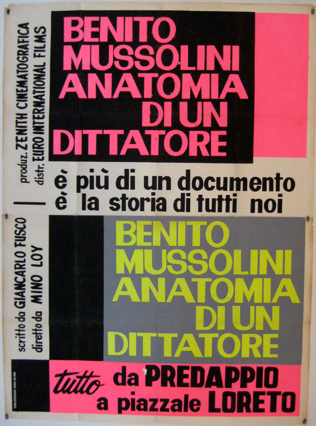 Benito Mussolini: Anatomy of a Dictator (1962) poster