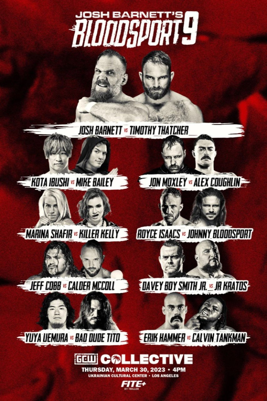 GCW Josh Barnett's Bloodsport 9 (2023) poster
