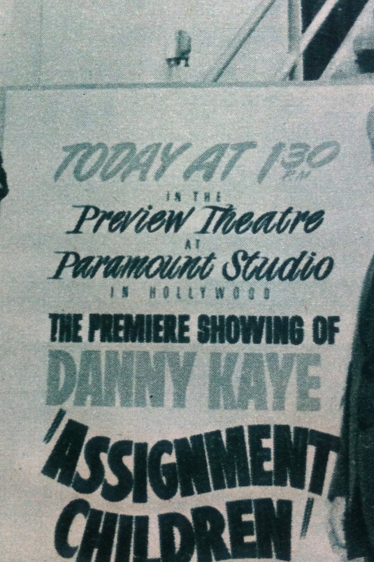 Assignment Children (1955) poster