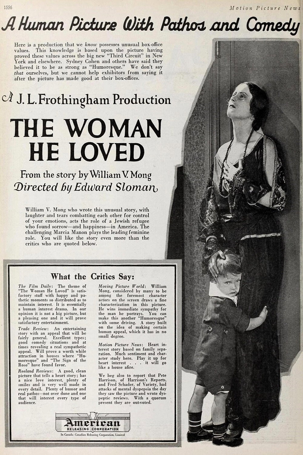 The Woman He Loved (1922) poster