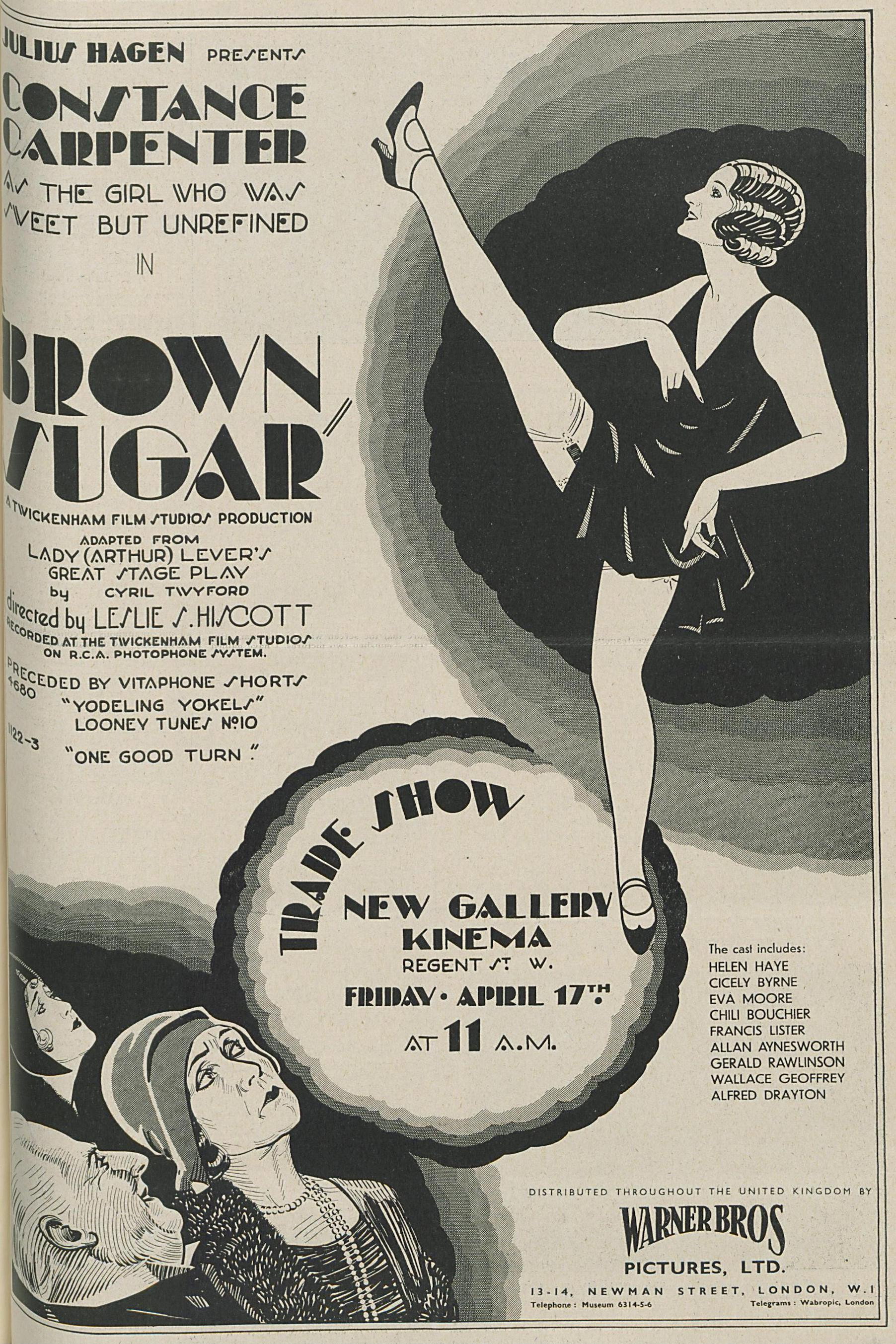Brown Sugar (1931) poster