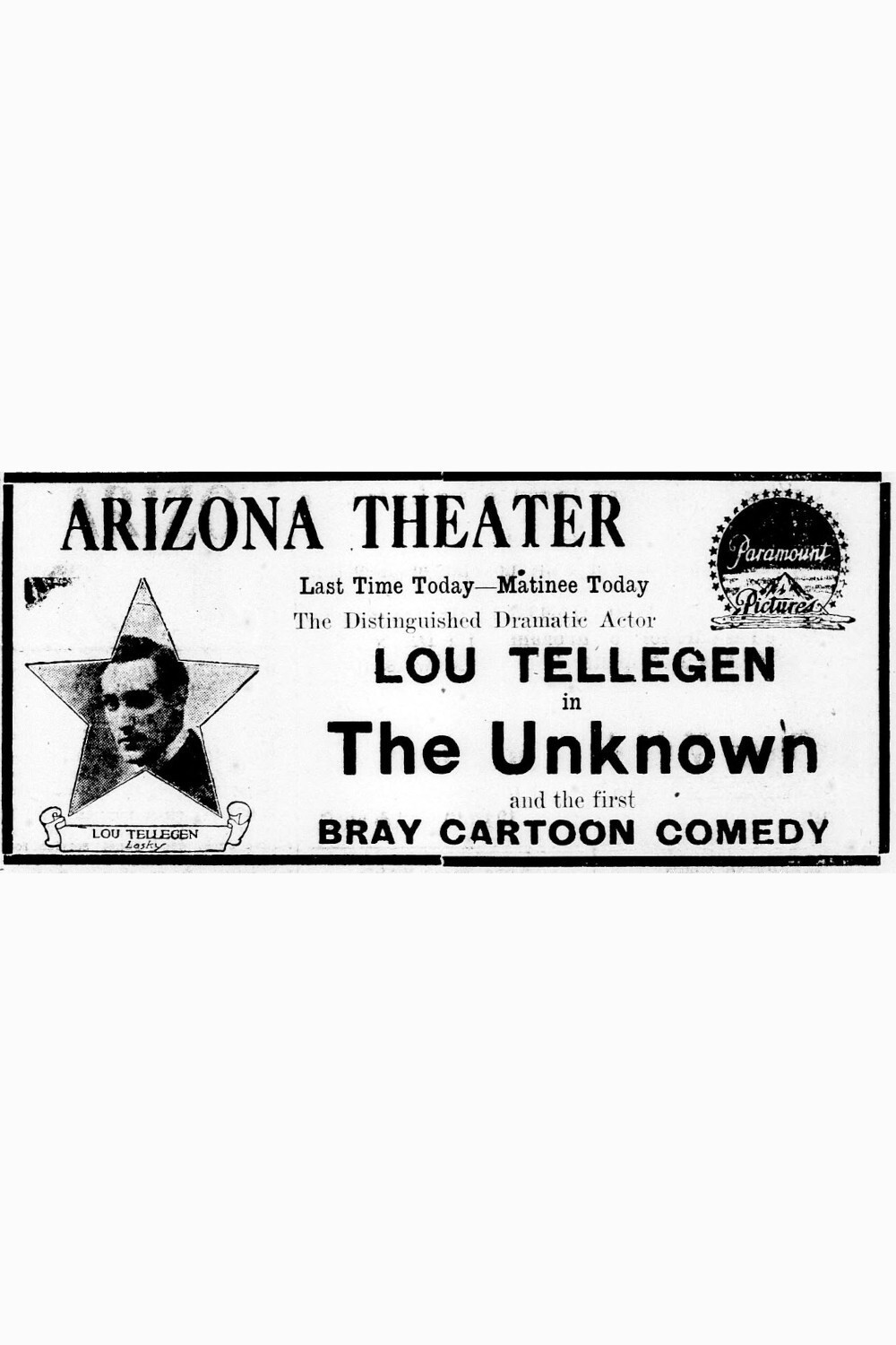 The Unknown (1915) poster