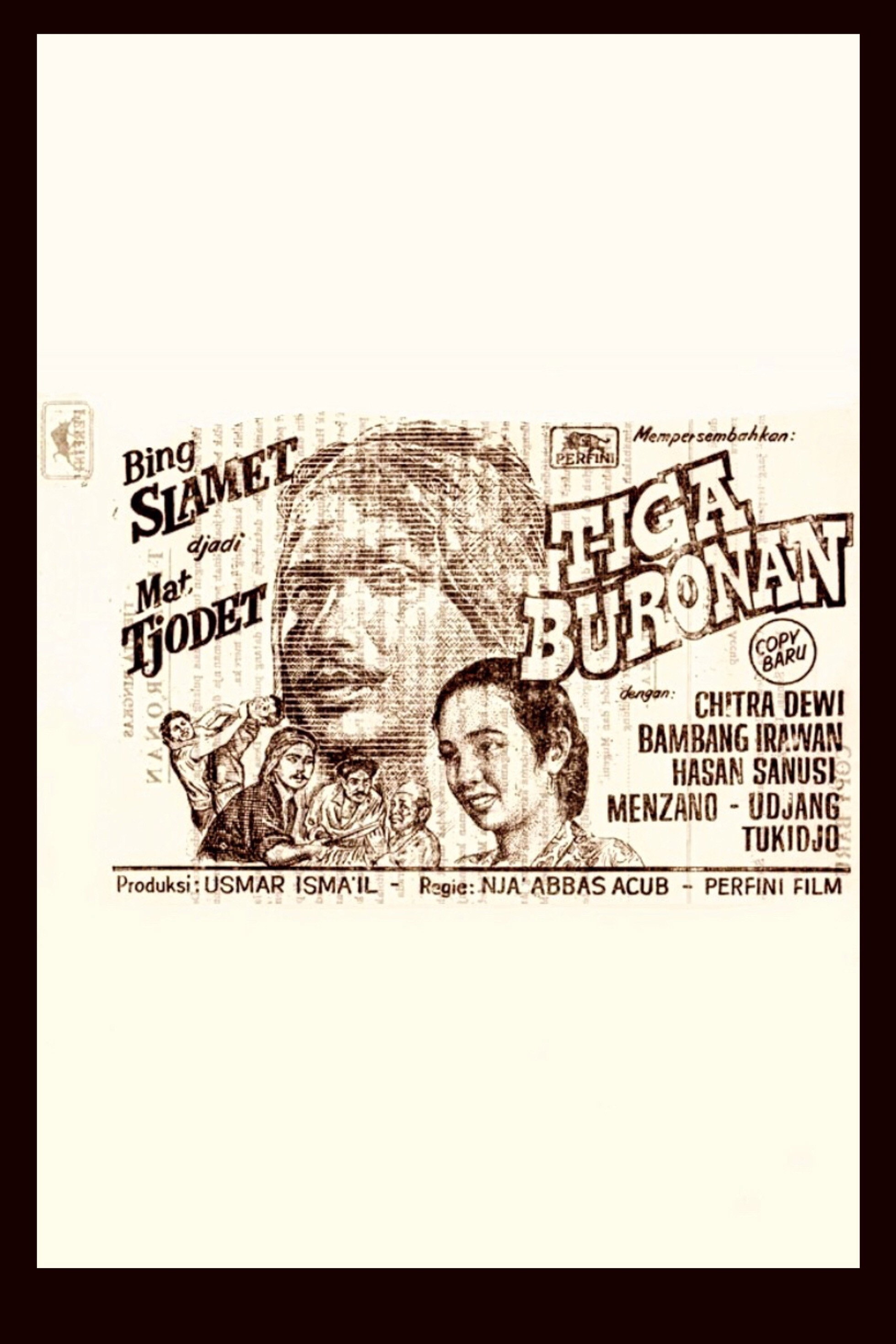 Three Fugitives (1957) poster