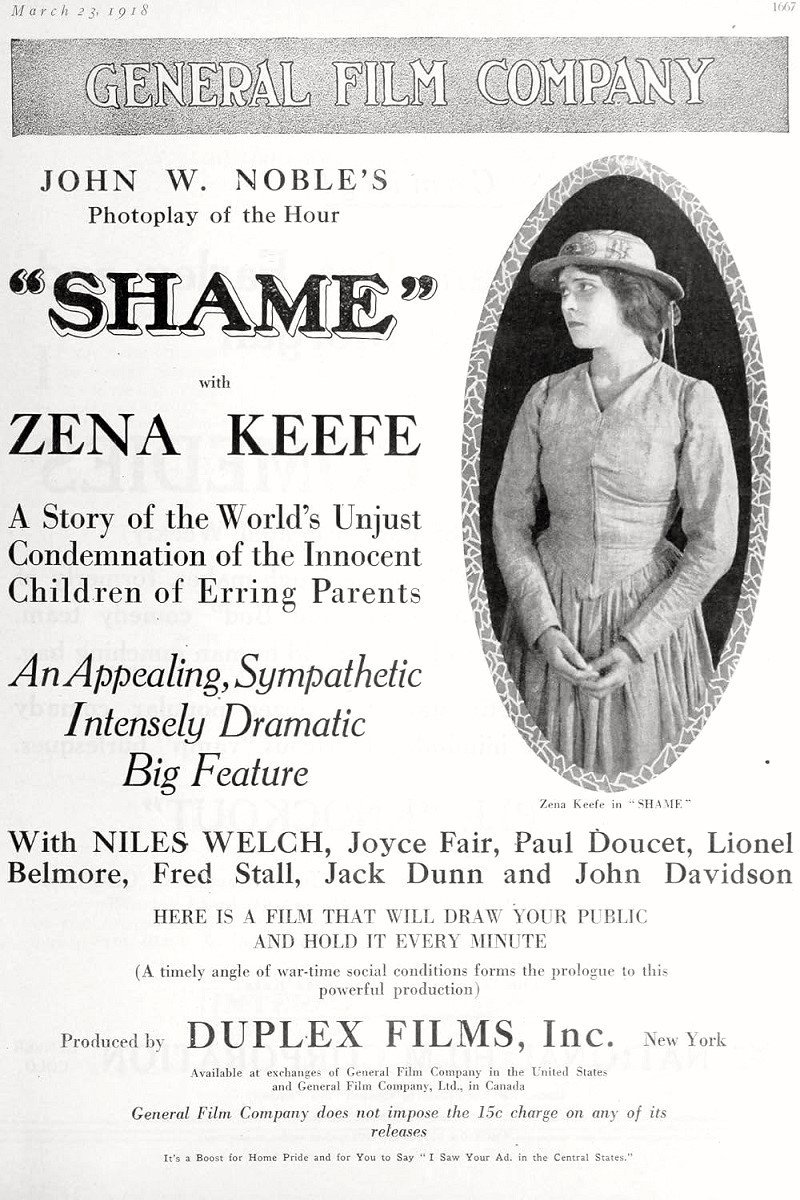Shame (1917) poster