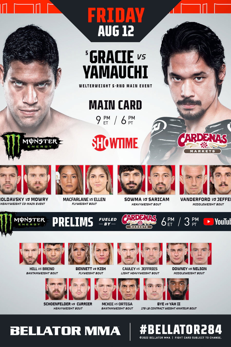Bellator 284: Gracie vs. Yamauchi (2022) poster