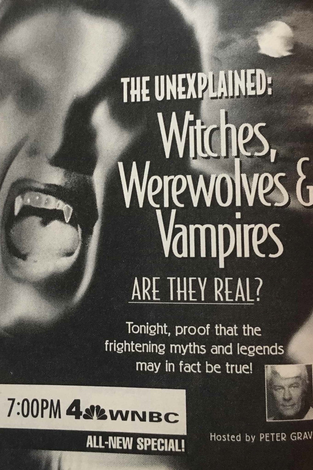 The Unexplained: Witches, Werewolves & Vampires (1994) poster