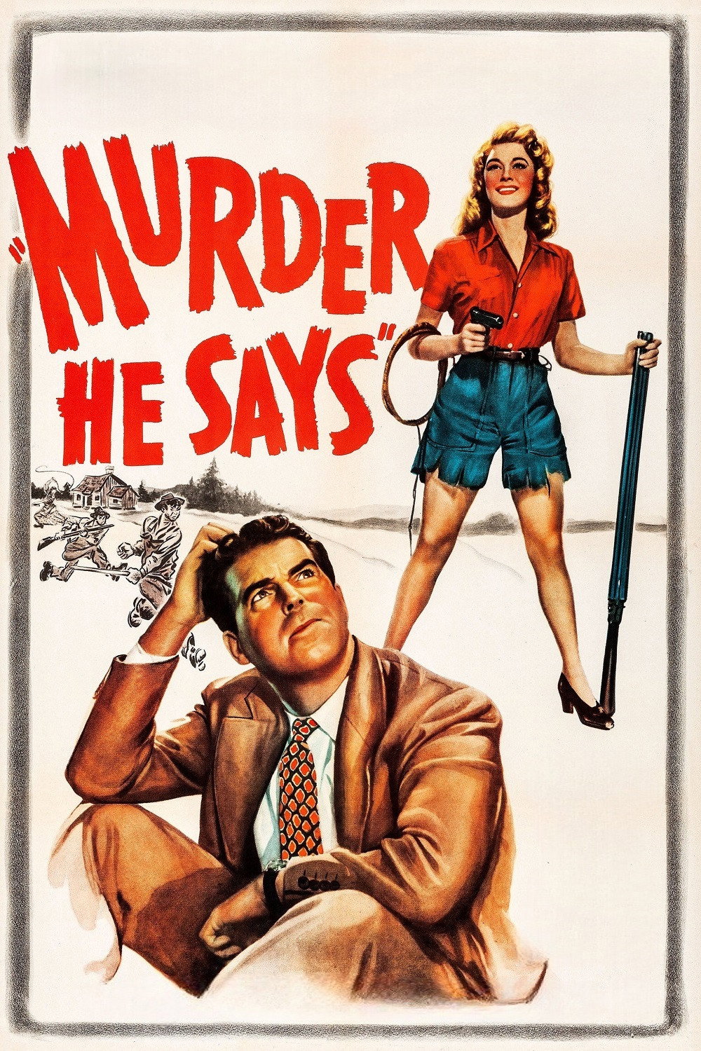 Murder, He Says (1945) poster