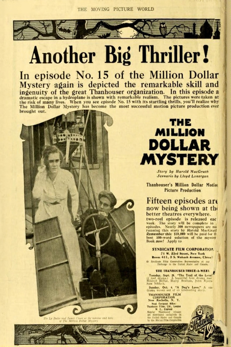 Million Dollar Mystery (1927) poster