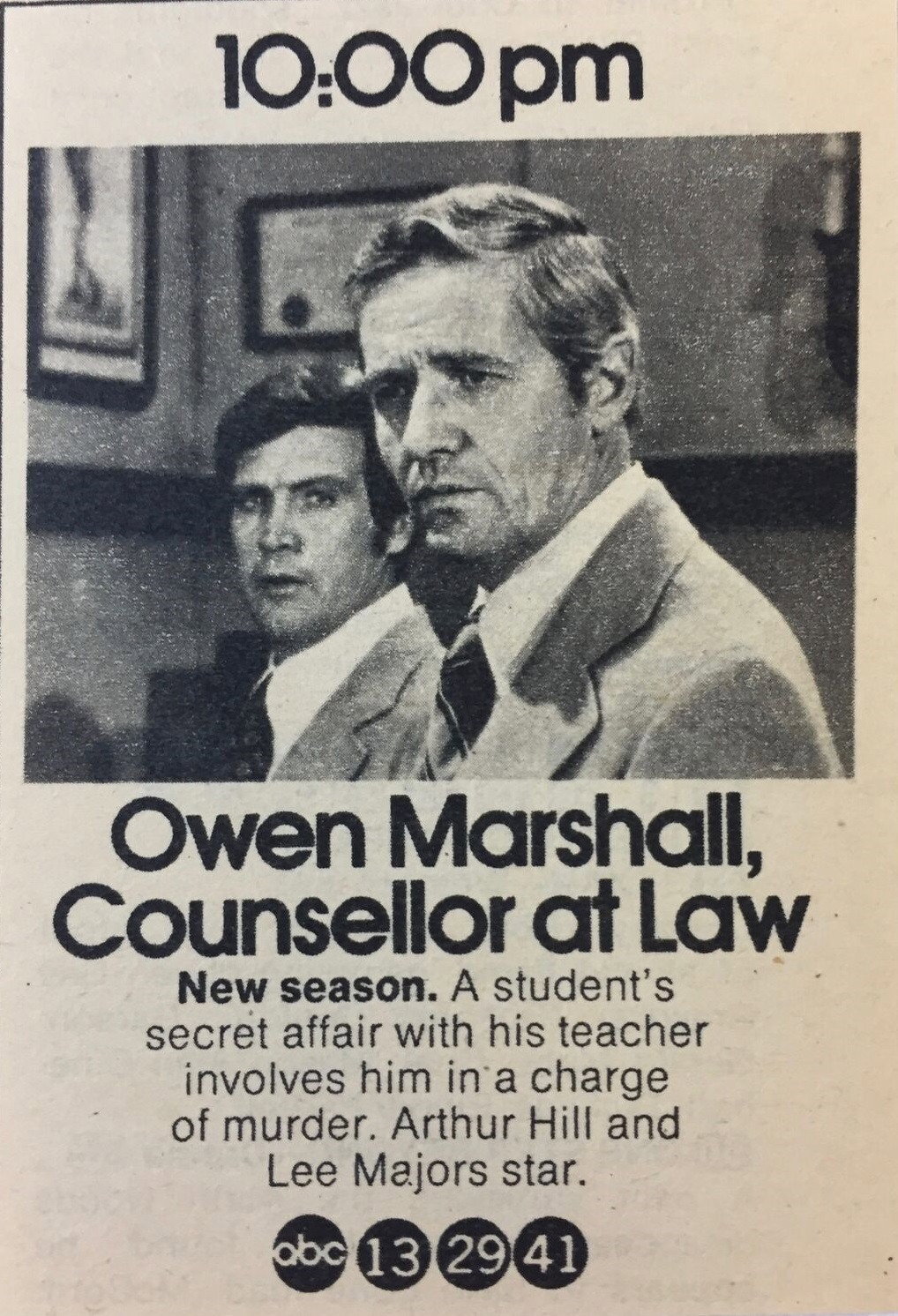 Owen Marshall: Counselor at Law (1971) poster