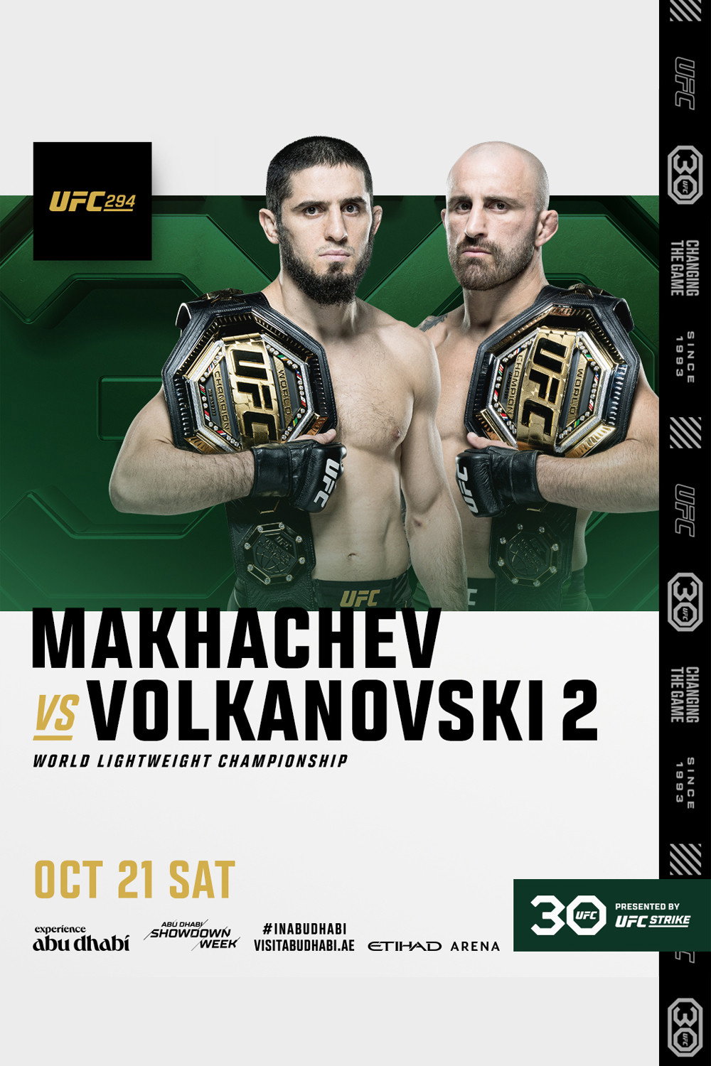 UFC 294: Makhachev vs. Volkanovski 2 (2023) poster
