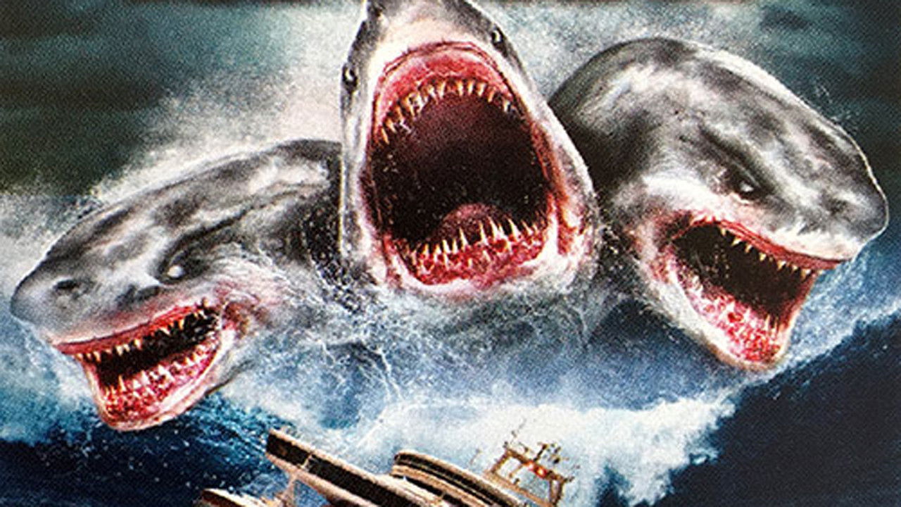 Multi-Headed Shark Attack Collection background