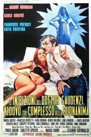 Poster image forLe inibizioni del dottor Gaudenzi, vedovo col complesso della buonanima