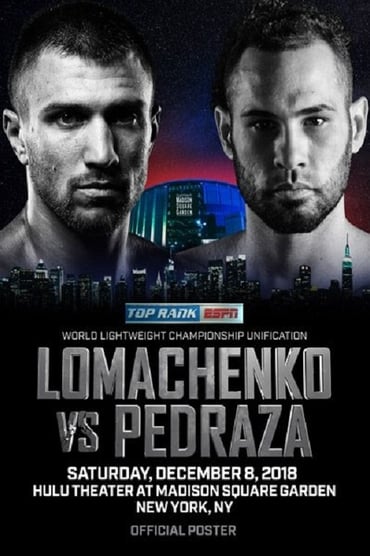 Poster image for Vasyl Lomachenko vs. Jose Pedraza