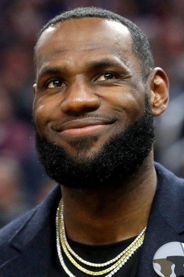 Professional headshot of LeBron James