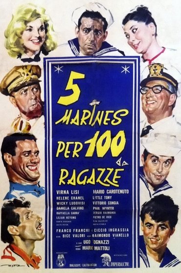 Poster image for 5 marines per 100 ragazze