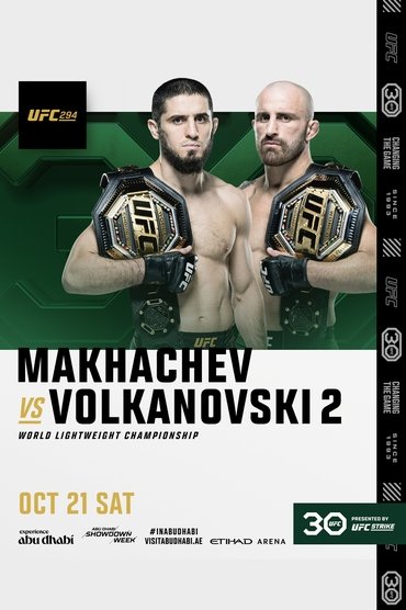 Poster image for UFC 294: Makhachev vs. Volkanovski 2