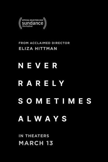 Never Rarely Sometimes Always Affiche Never Rarely Sometimes Always