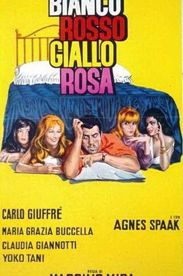 Bianco, rosso, giallo, rosa