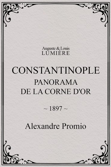 Constantinople, panorama de la corne d'or
