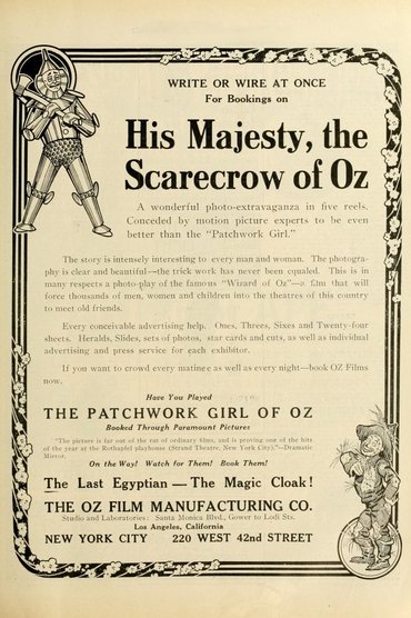 His Majesty, the Scarecrow of Oz