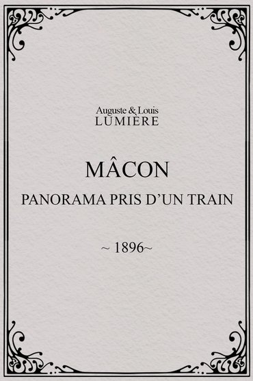 Mâcon : panorama pris d’un train