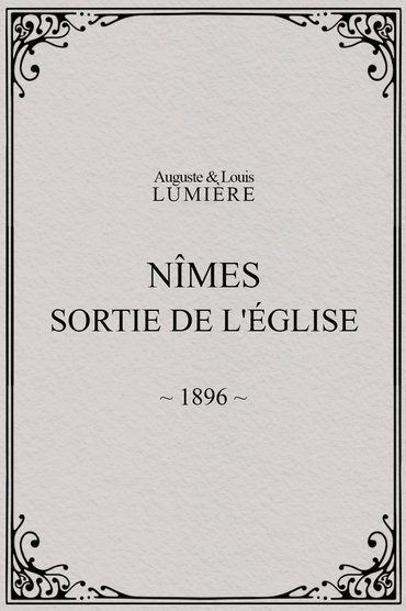 Nîmes, sortie de l'église