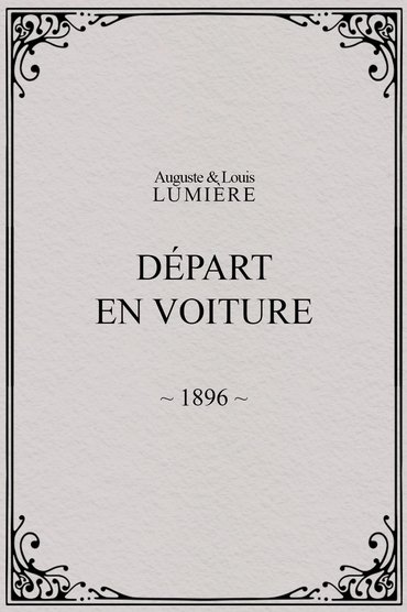 Départ en voiture